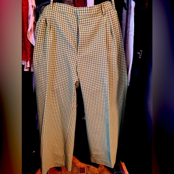 Walter Van Beirendonck Wrestle Pants in Green| Female and brown 100% Polyester. - Picture 2 of 3